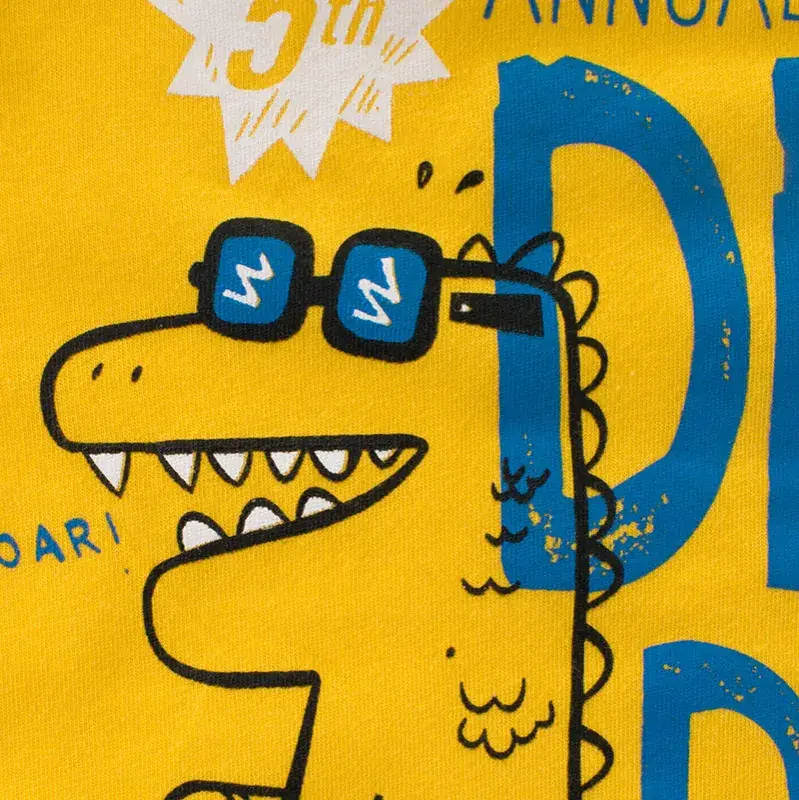 2024 Kids T-Shirt Yellow Korean Style Boys - Image 3