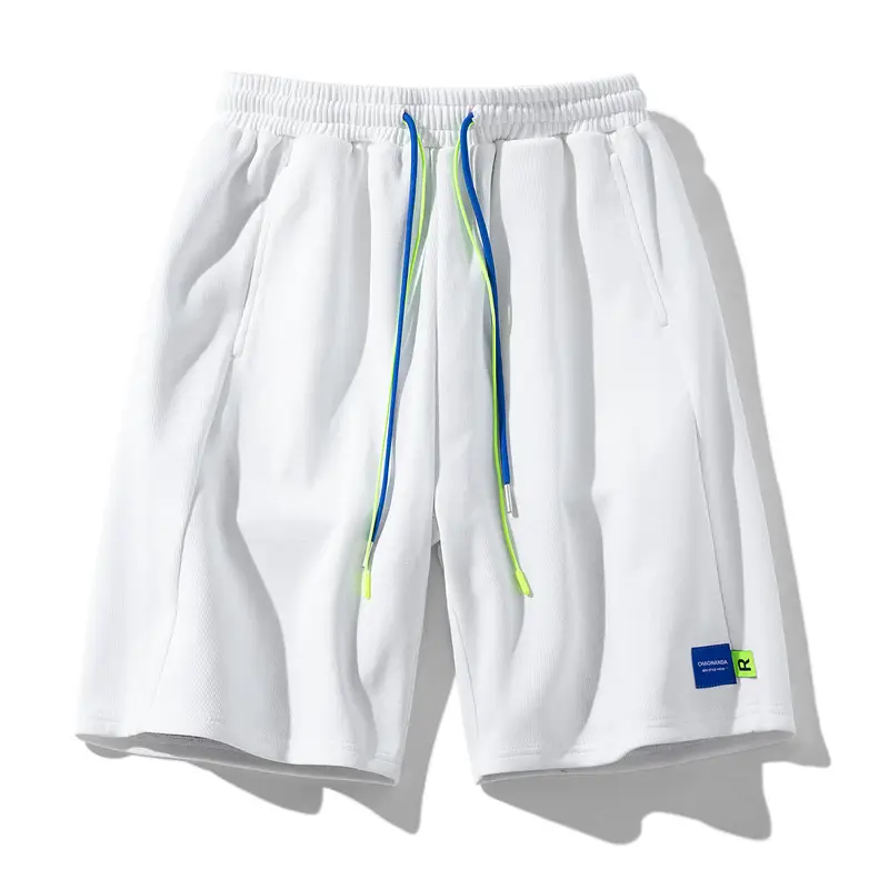 Men Black Drawstring Shorts Casual Summer Loose Fit - Image 5