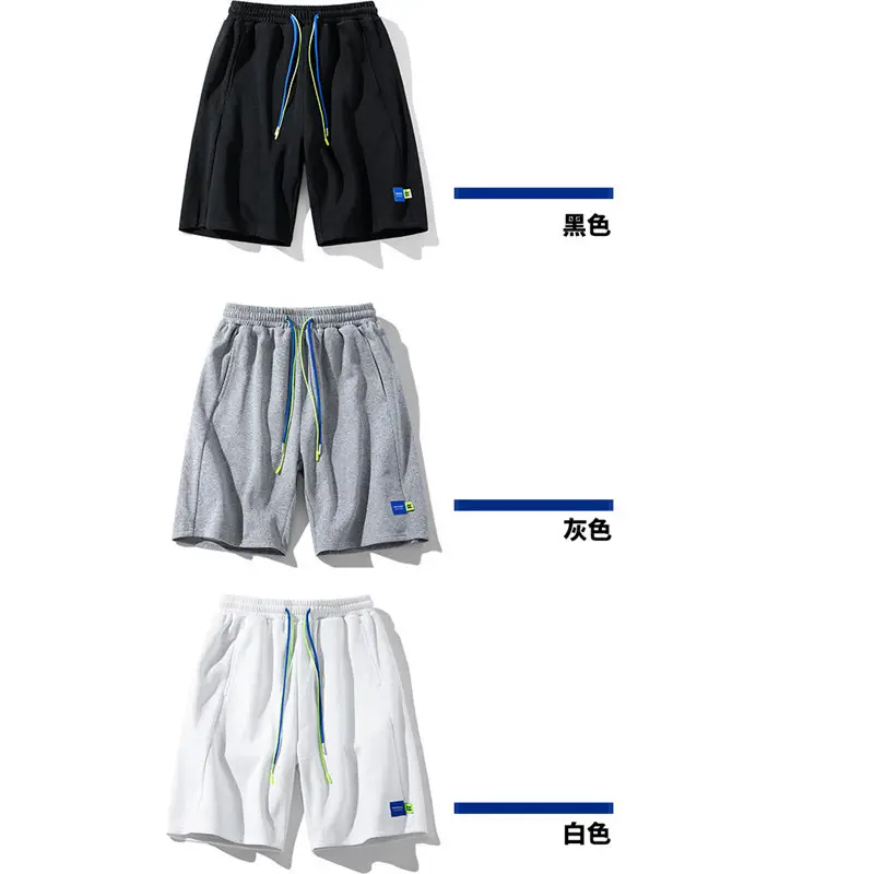 Men Black Drawstring Shorts Casual Summer Loose Fit - Image 7