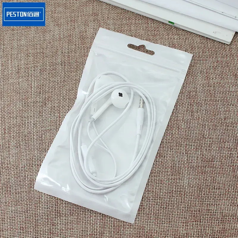 Black In-Ear Headset with Microphone Wire Control
