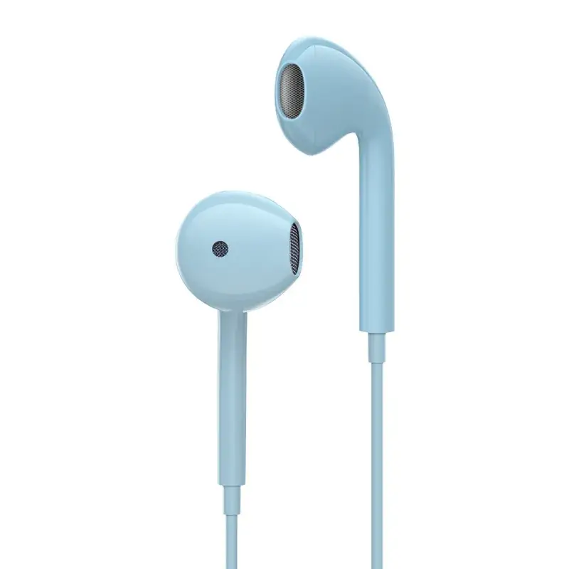 Black In-Ear Headset with Microphone Wire Control