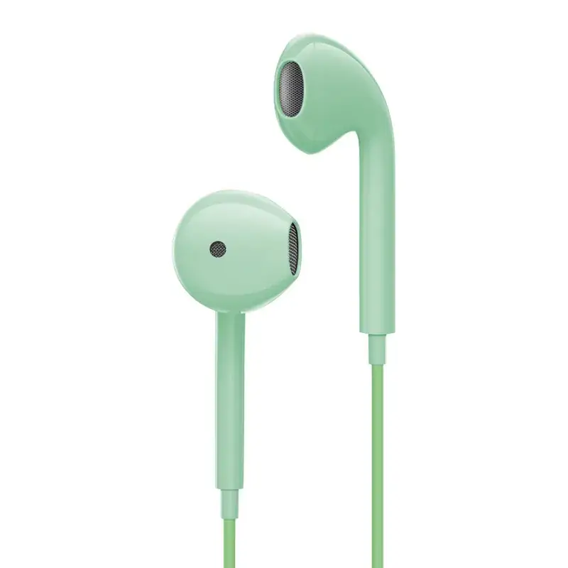 Black In-Ear Headset with Microphone Wire Control