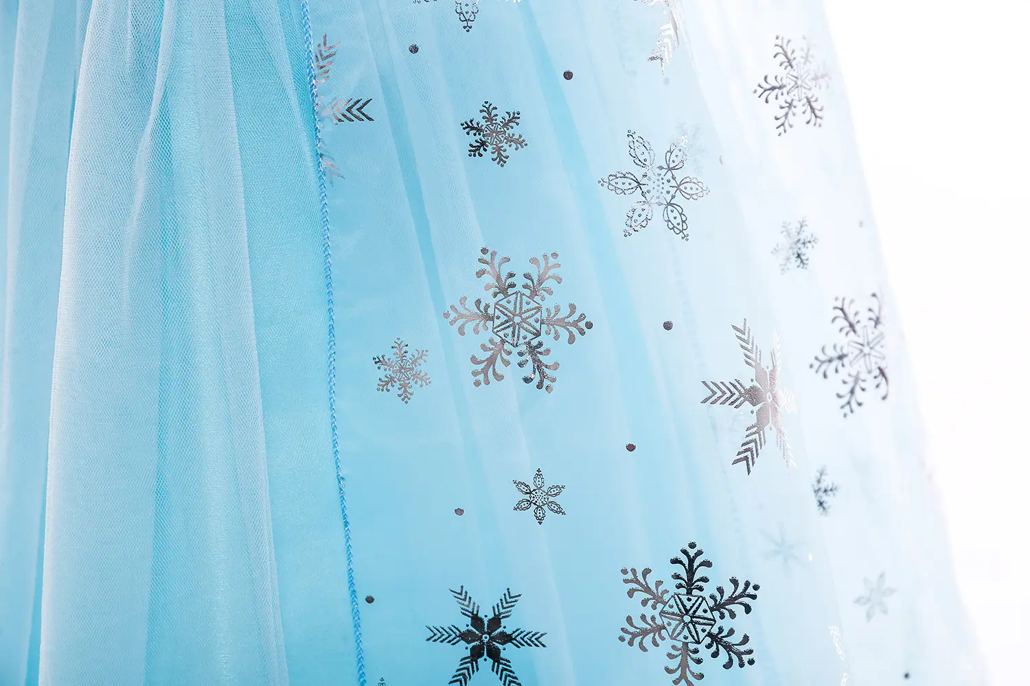 Elsa Princess Dress Puffy Gauze Blue Starry — feature 24
