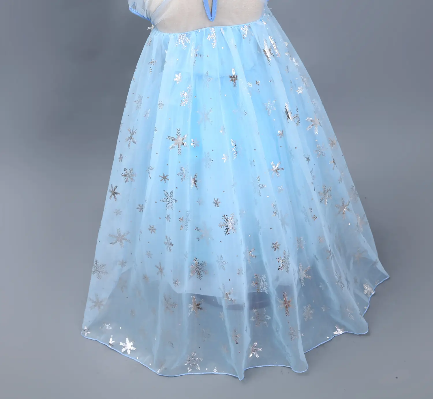 Elsa Princess Dress Puffy Gauze Blue Starry — feature 31