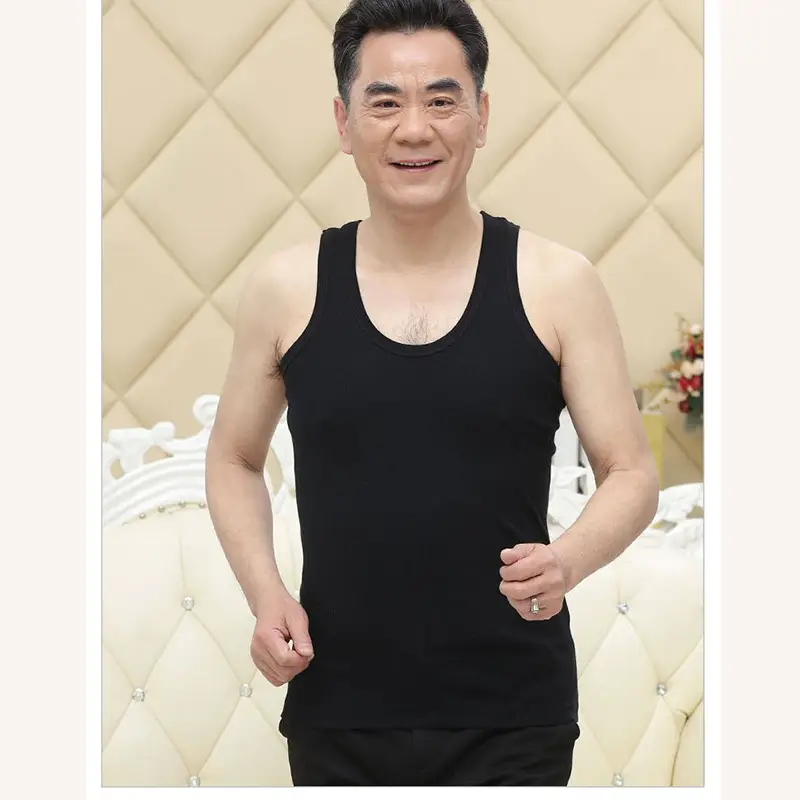 Hengyuanxiang Cotton Vest for Elderly Men Large Size - Image 2