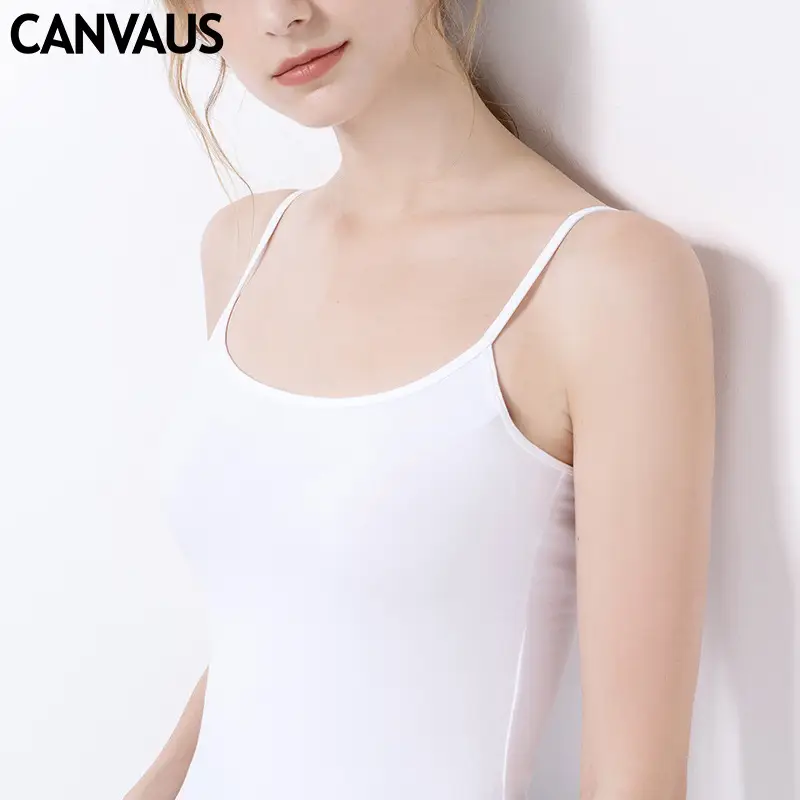 Women's Navy Cotton Tank Top Camisole - Image 6