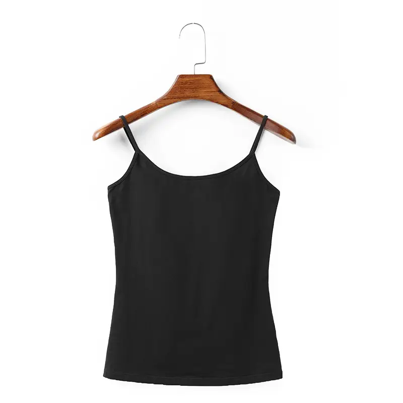 Women's Navy Cotton Tank Top Camisole - Image 2