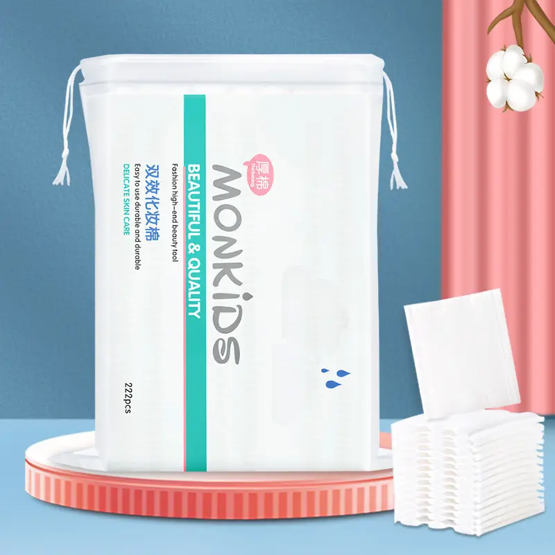 222 Pcs Double-Sided Makeup Remover Cotton - Image 2