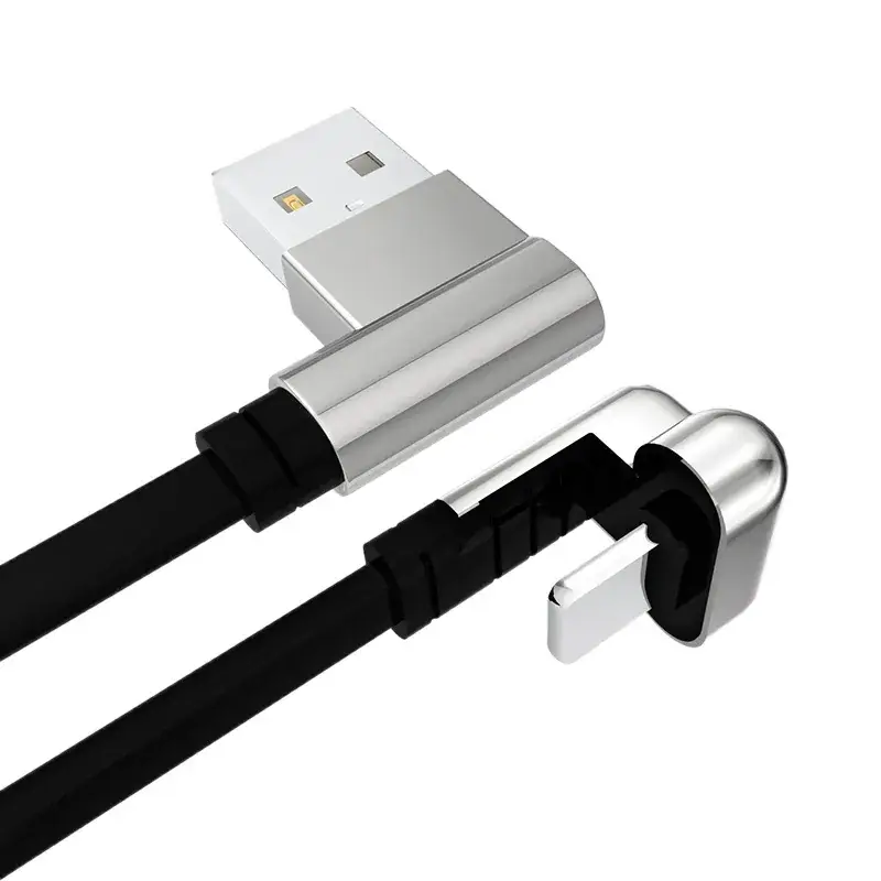 Double Elbow Data Cable for Android & Type-C Charging