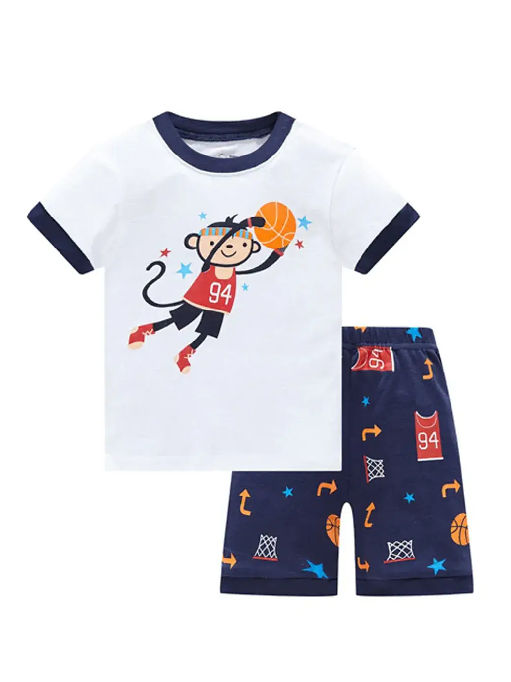 Baby Cotton Striped Shorts & T-Shirt Set - Image 13