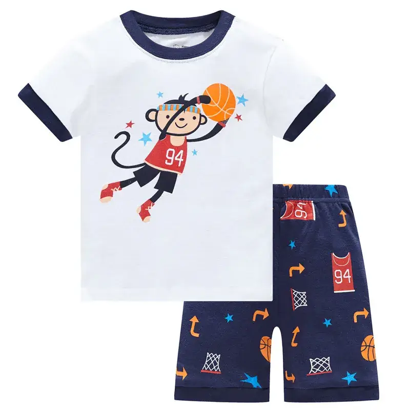 Baby Cotton Striped Shorts & T-Shirt Set - Image 2