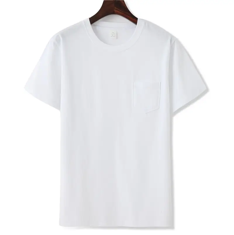Men Grey Short Sleeve T-Shirt with Pocket