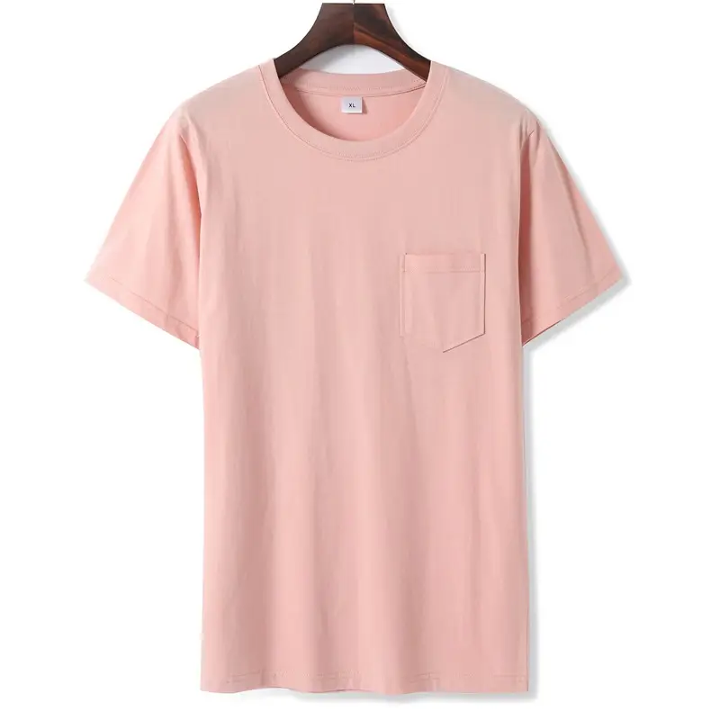 Men Grey Short Sleeve T-Shirt with Pocket