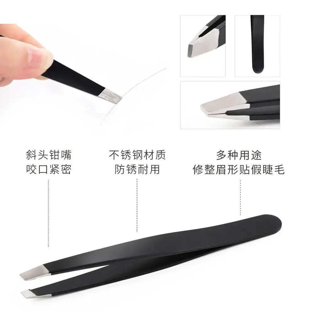 96Pcs Stainless Steel Eyebrow Clips Black 1.5 Thick - Image 13