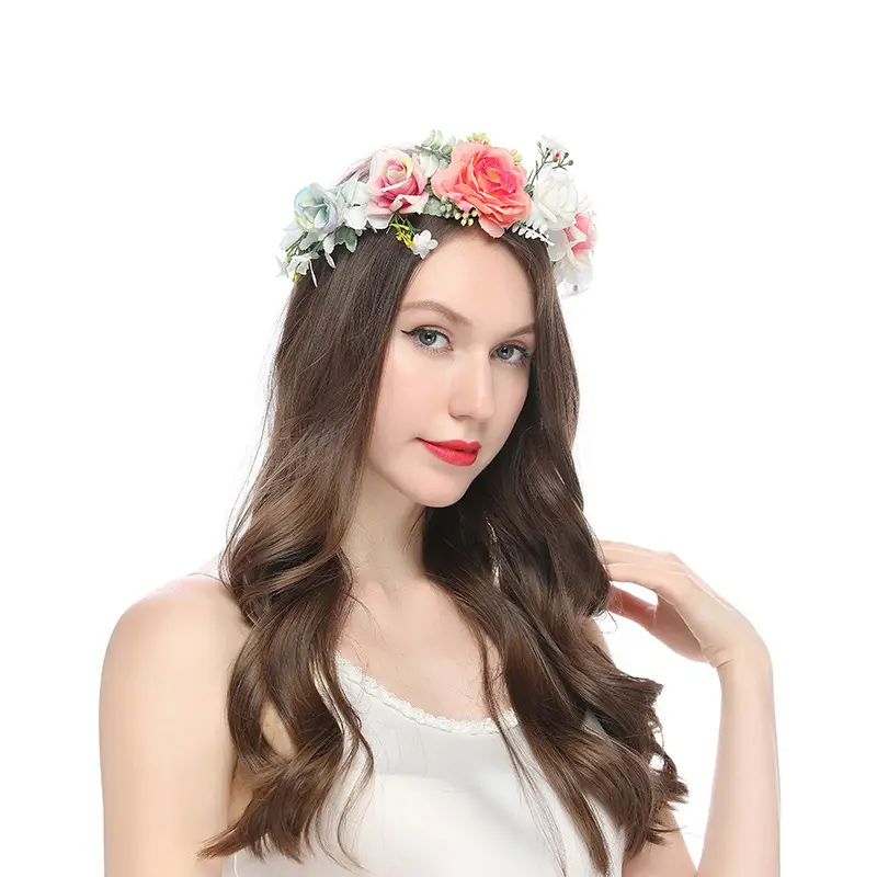 Floral Crossbody Belt with Roses & Bow