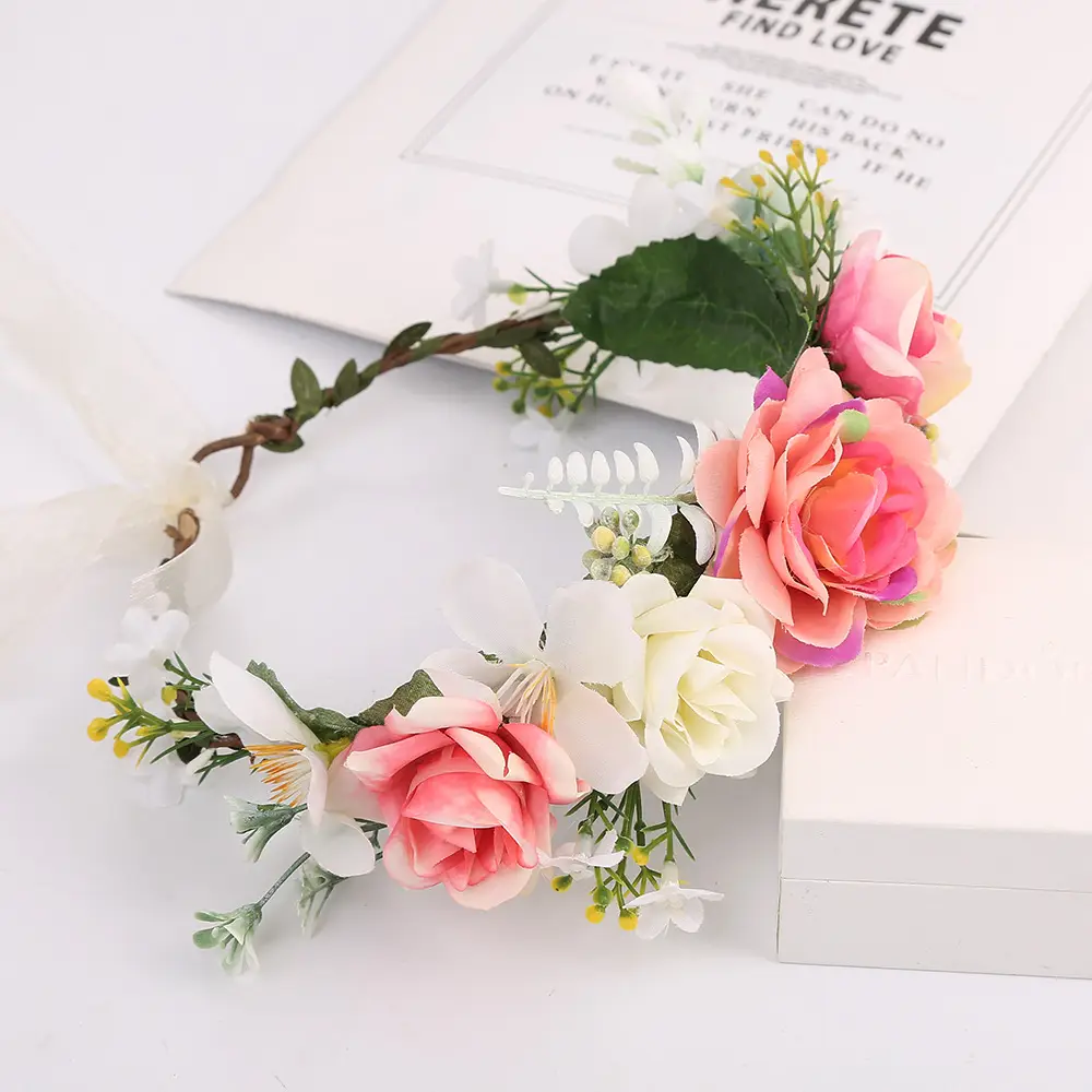 Floral Crossbody Belt with Roses & Bow