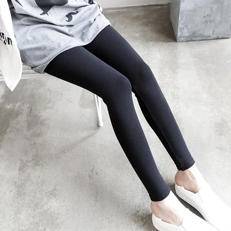Women Cotton Brushed Leggings High Waist Slimming - Image 7