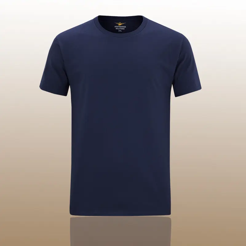 Men Black Cotton T-Shirt Casual Summer Plus Size - Image 16