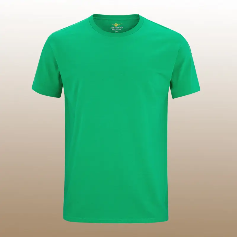 Men Black Cotton T-Shirt Casual Summer Plus Size - Image 5