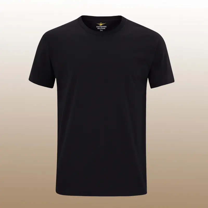 Men Grey Cotton Short Sleeve T-Shirt Large - Image 5
