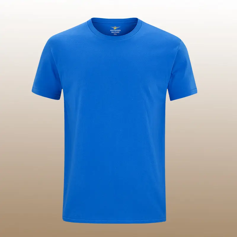 Men Grey Cotton Short Sleeve T-Shirt Large - Image 6