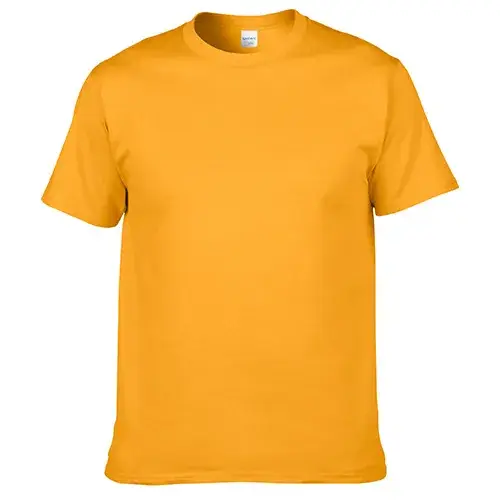180g Cotton GILDAN T-Shirt Orange Short Sleeve - Image 26