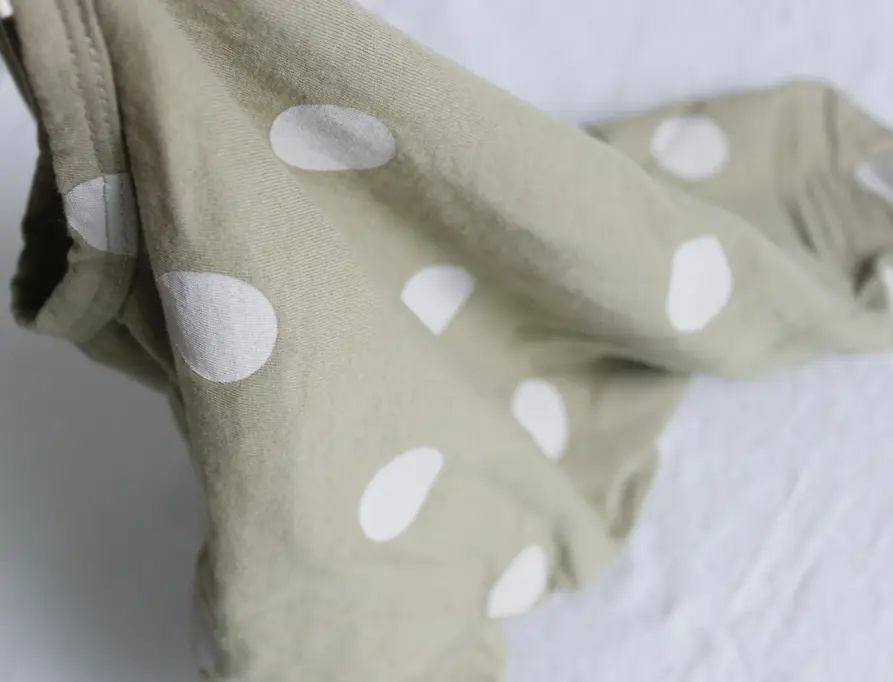 Kids Polka Dot Cotton T-Shirt Green Round Neck — feature 24