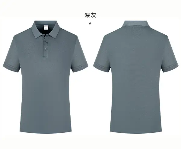 Men Grey Polo Shirt F3 Fabric 2109 — feature 30