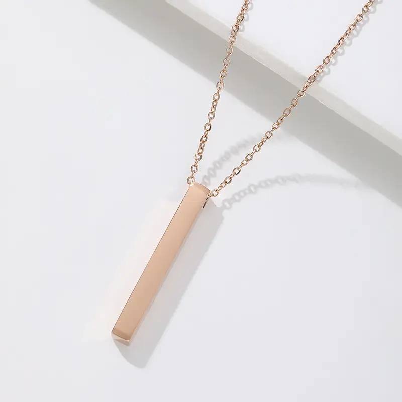 Gold Stainless Steel Wishing Cube Cross-Border Necklace - Image 12