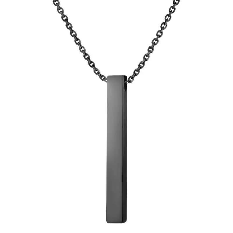Gold Stainless Steel Wishing Cube Cross-Border Necklace