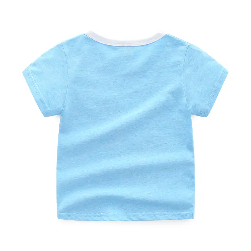 2025 Boys T-Shirt Set Striped Rocket Blue - Image 5