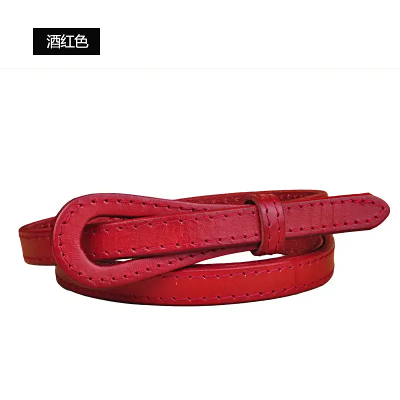 Korean Style Belted Coat Belt for Women Brown - Image 5