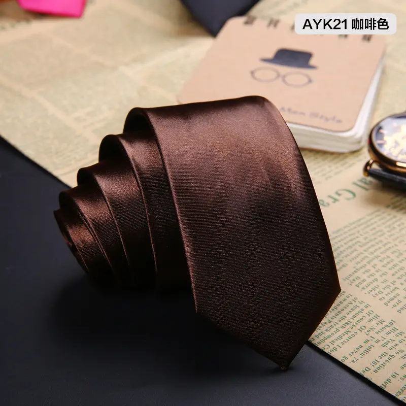 Red 5cm Narrow Collar Hand-Tied Men's Ties