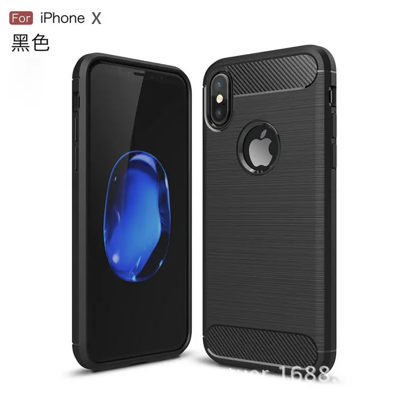 Apple iPhone X Carbon Fiber Grey Mobile Shell - Image 6
