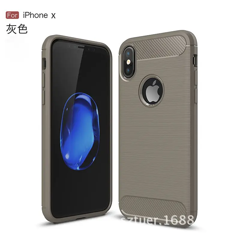 Apple iPhone X Carbon Fiber Grey Mobile Shell - Image 7