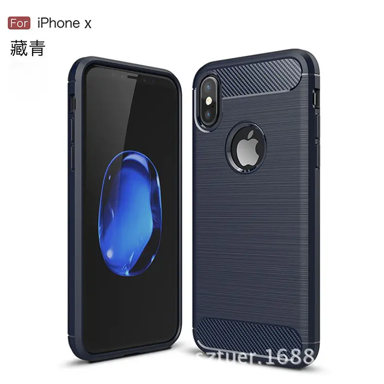 Apple iPhone X Carbon Fiber Grey Mobile Shell - Image 3