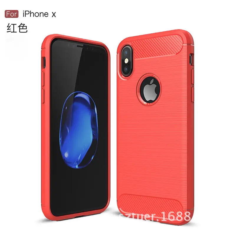 Apple iPhone X Carbon Fiber Grey Mobile Shell - Image 4