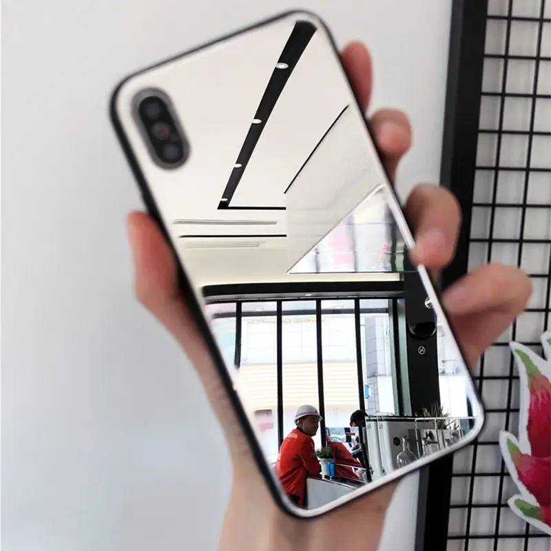 Silver Mirror Glass iPhone 16E15 Anti-Drop Case - Image 24