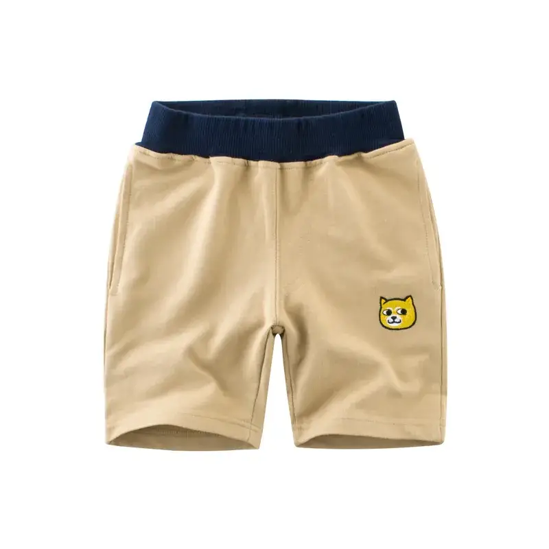 2024 Kids Mid-Length Shorts Grey Bear Print - Image 2