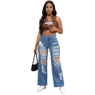 Ultra-Short Hot Pants for Women Blue Denim High Waist — feature 12