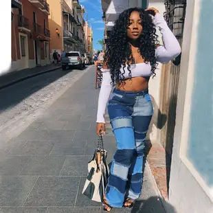 Ultra-Short Hot Pants for Women Blue Denim High Waist — feature 19