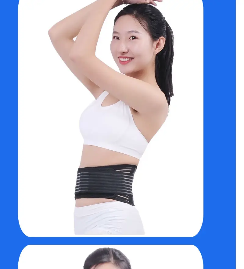Sports Warm Waist Belt Black Mesh Support Belt — feature 9