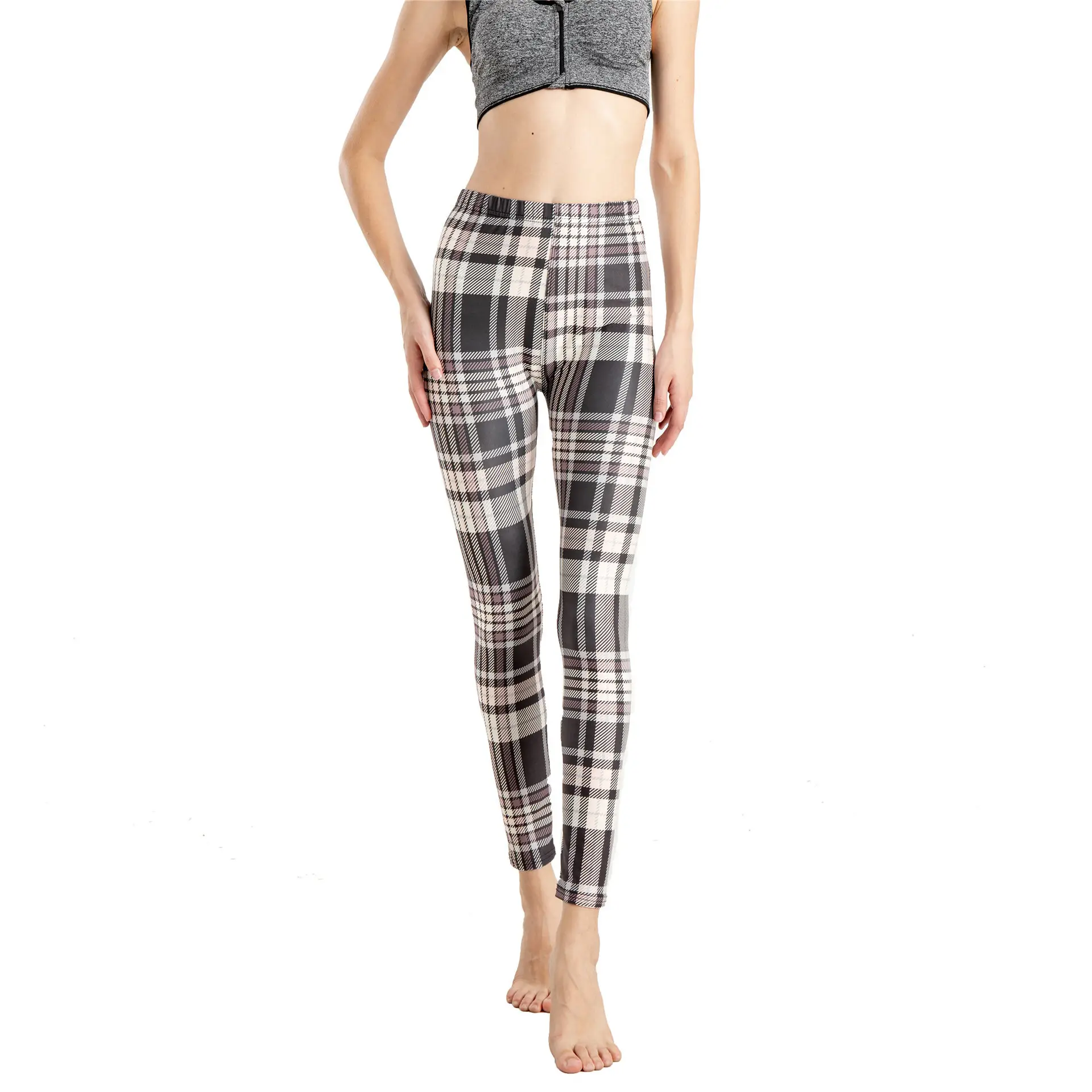 Women Striped Yoga Pants High Waist Slim Fit - Image 22