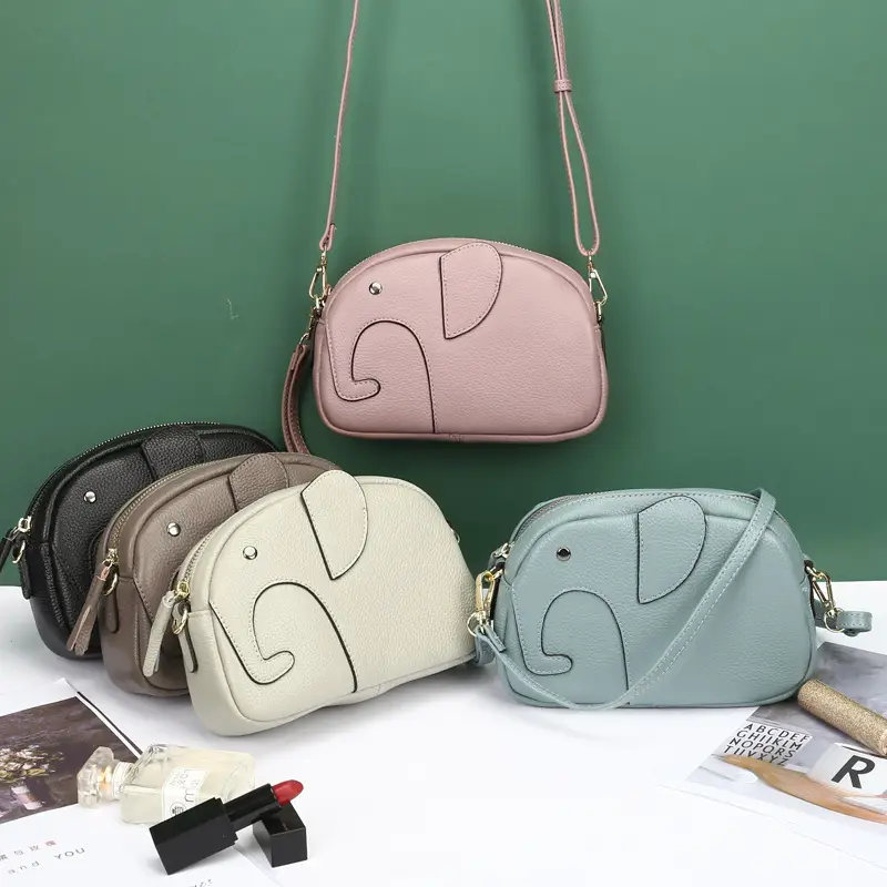 Women's Pink Leather Crossbody Bag with Chain Strap — feature 31