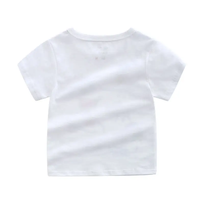 Kids White Dinosaur T-Shirt Set for Boys - Image 4