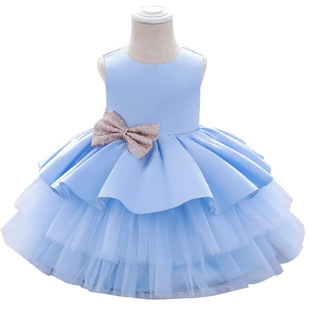 Red Tulle Bow Baby Dress for 1 Year Old - Image 7
