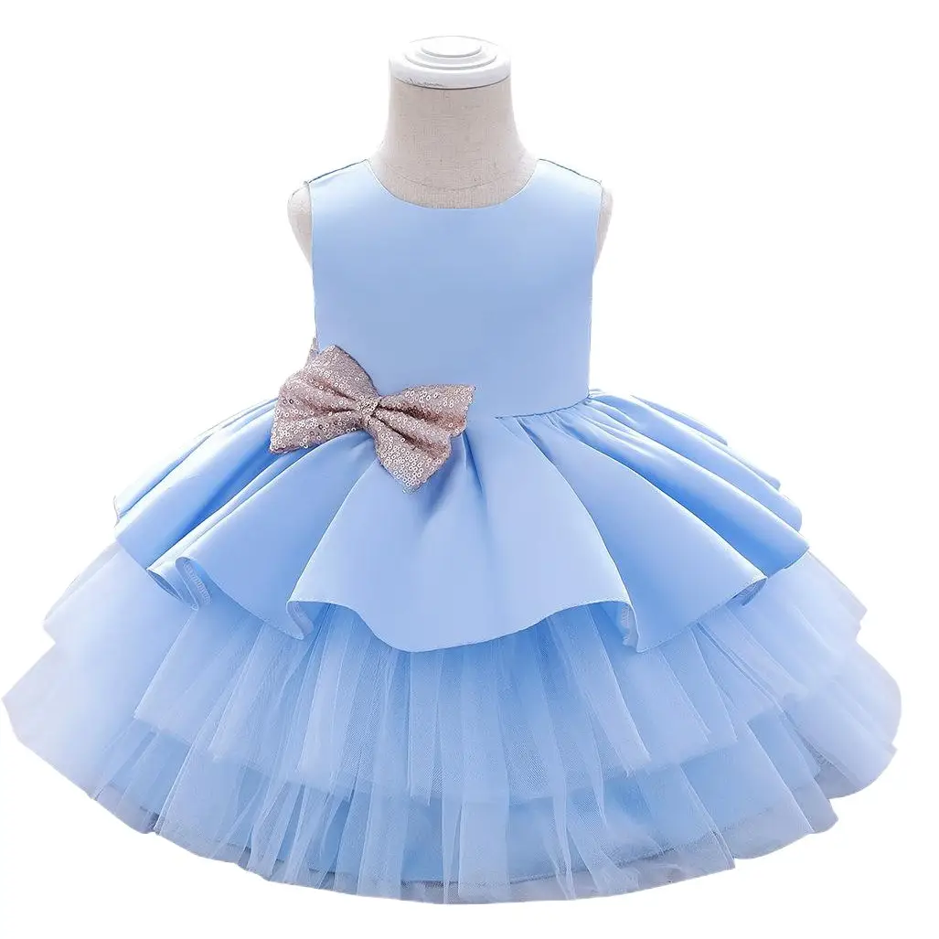Red Tulle Bow Baby Dress for 1 Year Old