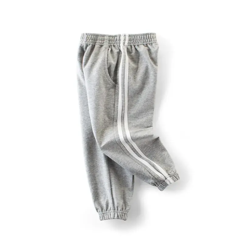 Navy White Stripes Boys Sports Pants Cotton