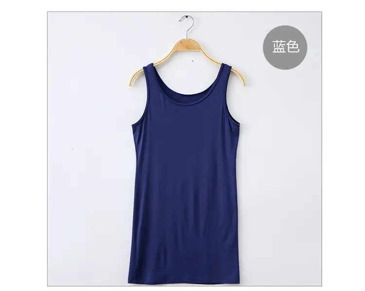 Black Slim Fit Modal Camisole Mid-Length Women — feature 12
