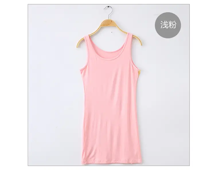 Black Slim Fit Modal Camisole Mid-Length Women — feature 13